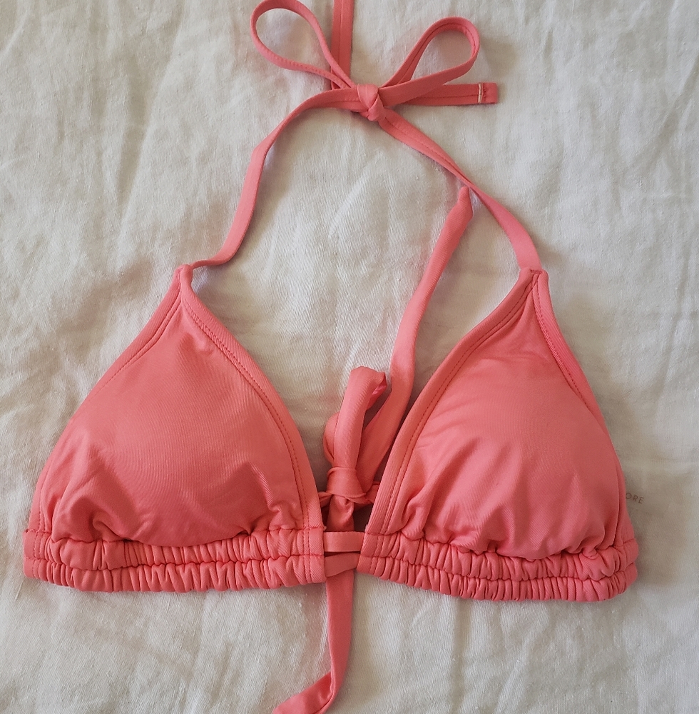 Pink Triangle Bikini Top